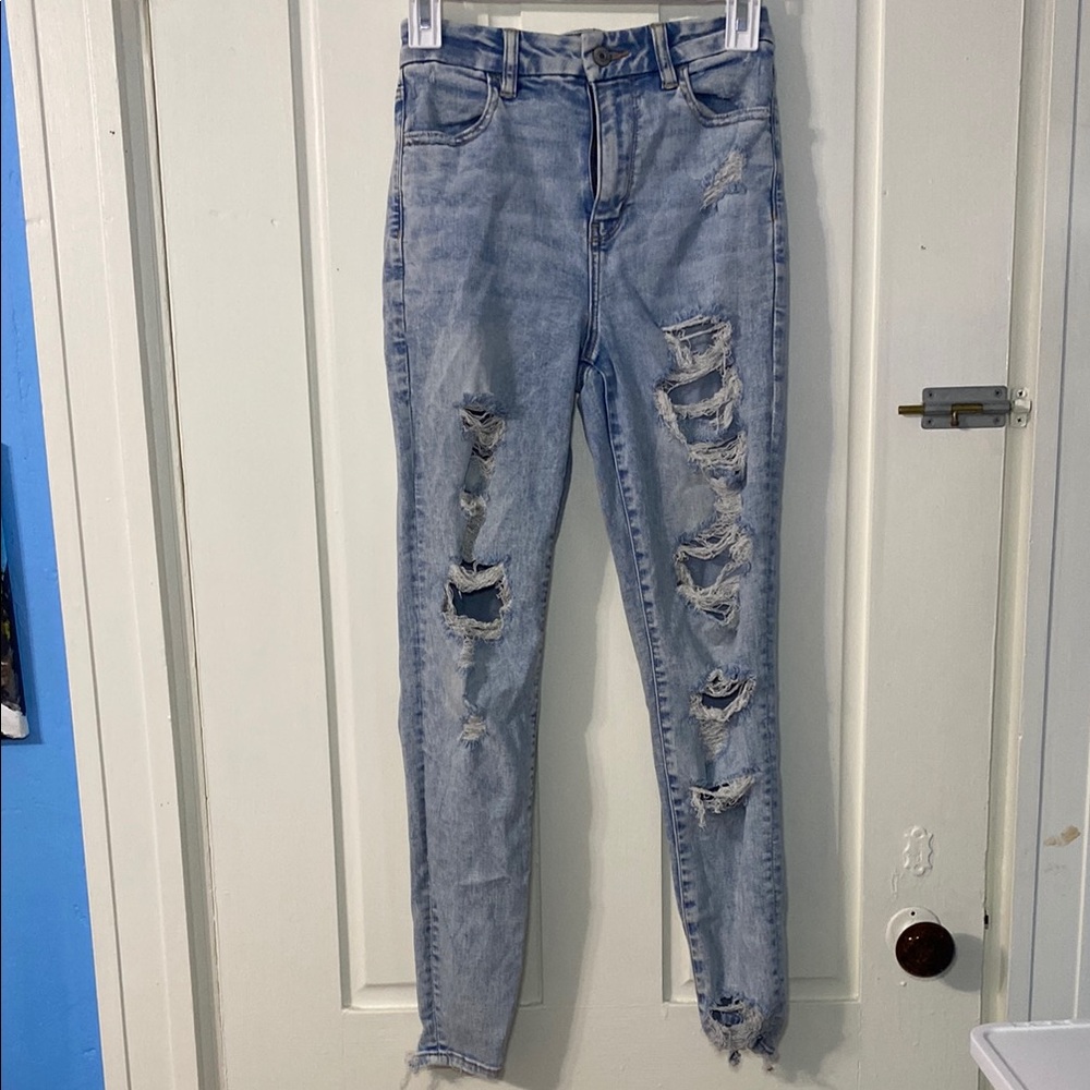 American Eagle Outfitters High Rise Blue Jeans